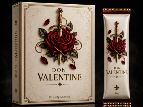 Don Valentine box and sachet