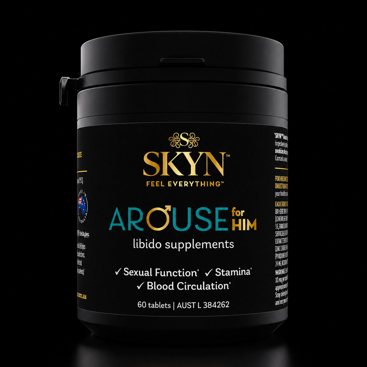 SKYN Arouse for Him Libido Supplements 60 Tablets